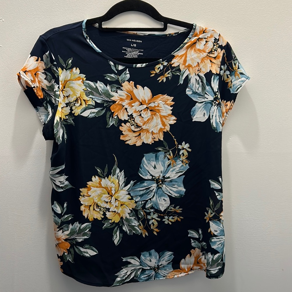 Van Heusen navy floral shirt